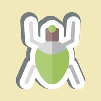 Sticker Aphids. related to Insects symbol. design editable vector