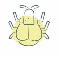 Icon Tick. related to Insects symbol. Color Spot Style. design editable vector