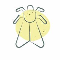 Icon Insect. related to Insects symbol. Color Spot Style. design editable vector