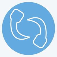 Icon Leech. related to Insects symbol. blue eyes style. design editable vector