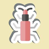 Sticker Snow Bug. related to Insects symbol. design editable vector