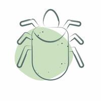 Icon Colorado Beetle. related to Insects symbol. Color Spot Style. design editable vector