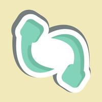 Sticker Leech. related to Insects symbol. design editable vector