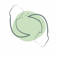 Icon Leech. related to Insects symbol. Color Spot Style. design editable vector
