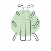 Icon Snow Bug. related to Insects symbol. Color Spot Style. design editable vector