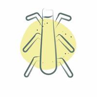 Icon Stonefly. related to Insects symbol. Color Spot Style. design editable vector