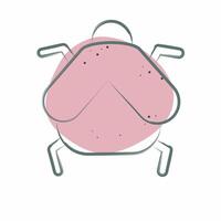 Icon Firefly. related to Insects symbol. Color Spot Style. design editable vector