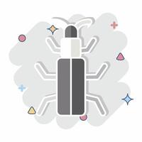 Icon Snow Bug. related to Insects symbol. comic style. design editable vector