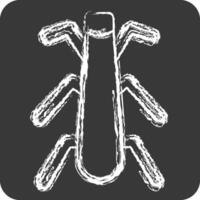 Icon Stonefly. related to Insects symbol. chalk Style. design editable vector