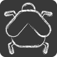 Icon Firefly. related to Insects symbol. chalk Style. design editable vector