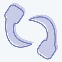 Icon Leech. related to Insects symbol. two tone style. design editable vector