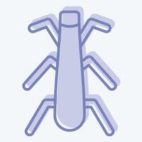 Icon Stonefly. related to Insects symbol. two tone style. design editable vector