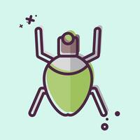 Icon Aphids. related to Insects symbol. MBE style. design editable vector