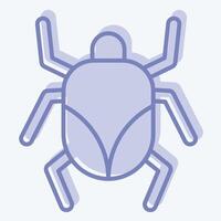 Icon Mite. related to Insects symbol. two tone style. design editable 1 vector