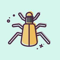 Icon Ground. related to Insects symbol. MBE style. design editable vector