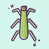 Icon Stonefly. related to Insects symbol. MBE style. design editable vector