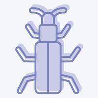 Icon Snow Bug. related to Insects symbol. two tone style. design editable vector