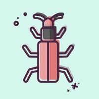 Icon Snow Bug. related to Insects symbol. MBE style. design editable vector