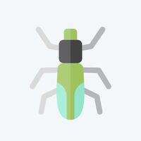 Icon Japanese Beetle. related to Insects symbol. flat style. design editable vector