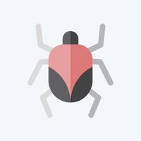 Icon Mite. related to Insects symbol. flat style. design editable 1 vector