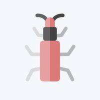Icon Snow Bug. related to Insects symbol. flat style. design editable vector