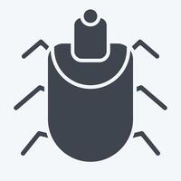 Icon Acari. related to Insects symbol. glyph style. design editable vector