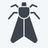 Icon Insect. related to Insects symbol. glyph style. design editable vector
