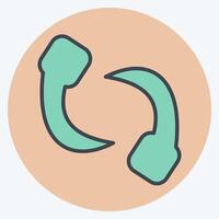 Icon Leech. related to Insects symbol. color mate style. design editable vector