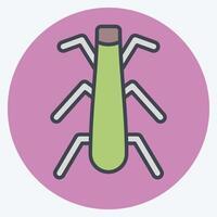 Icon Stonefly. related to Insects symbol. color mate style. design editable vector