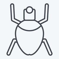 Icon Aphids. related to Insects symbol. line style. design editable vector