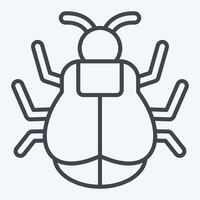 Icon Tick. related to Insects symbol. line style. design editable vector