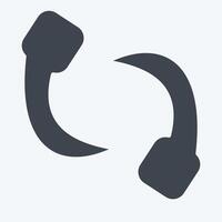 Icon Leech. related to Insects symbol. glyph style. design editable vector