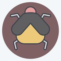 Icon Firefly. related to Insects symbol. color mate style. design editable vector