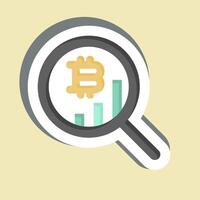 Sticker Statistical Analysis. related to Cryptocurrency symbol vector