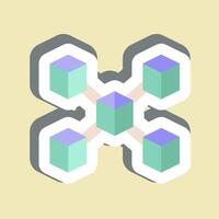 Sticker Node. related to Cryptocurrency symbol vector