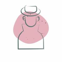 Icon Ananymity. related to Cryptocurrency symbol. Color Spot Style vector