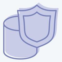 Icon Secure Data Storage. related to Cryptocurrency symbol. two tone style vector