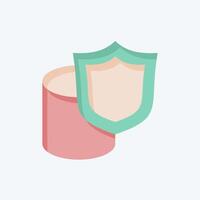 Icon Secure Data Storage. related to Cryptocurrency symbol. flat style vector