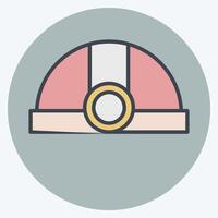 Icon Miner. related to Cryptocurrency symbol. color mate style vector