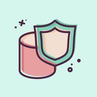Icon Secure Data Storage. related to Cryptocurrency symbol. MBE style vector