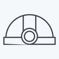 Icon Miner. related to Cryptocurrency symbol. line style vector