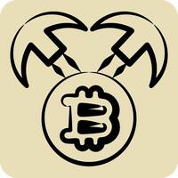Icon Mining Hardware. related to Cryptocurrency symbol. hand drawn style vector