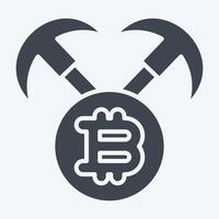 Icon Mining Hardware. related to Cryptocurrency symbol. glyph style vector