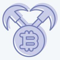Icon Mining Hardware. related to Cryptocurrency symbol. two tone style vector