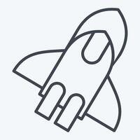 Icon Star Up. related to Cryptocurrency symbol. line style vector