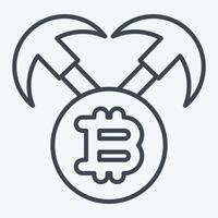 Icon Mining Hardware. related to Cryptocurrency symbol. line style vector