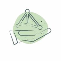 Icon Neural Network. related to Artificial Intelligence symbol. Color Spot Style vector