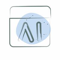 Icon Feedback. related to Artificial Intelligence symbol. Color Spot Style vector