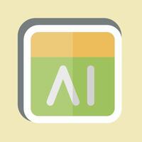 Sticker Feedback. related to Artificial Intelligence symbol vector