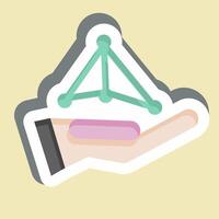 Sticker Neural Network. related to Artificial Intelligence symbol vector